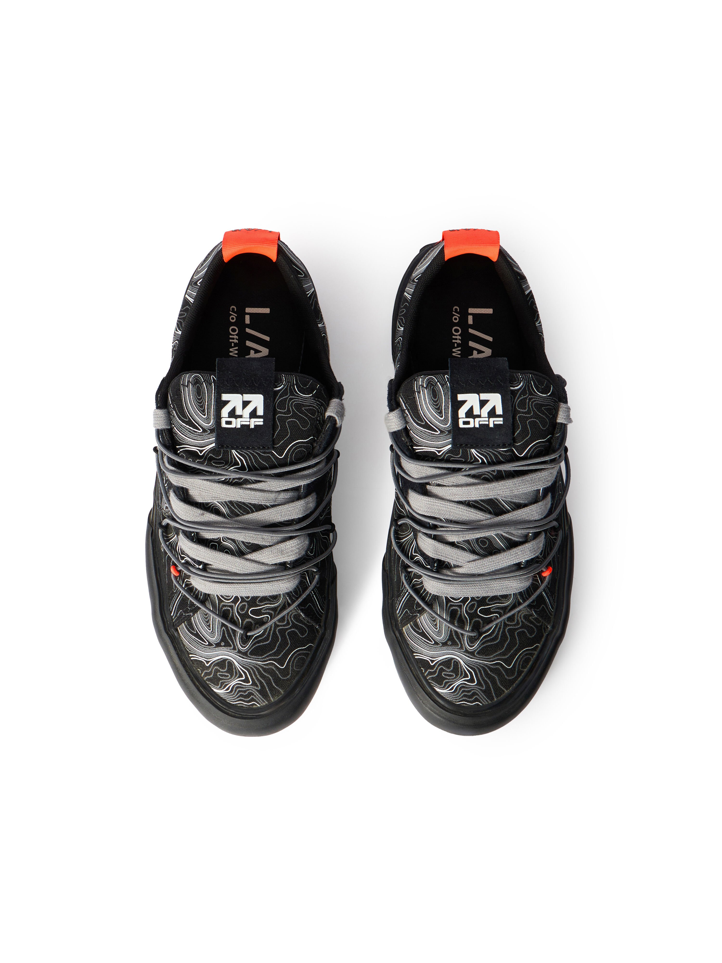 LAB L/AB Tape Vulcanized Sneakers BLACK/GREY LABF26OF05816