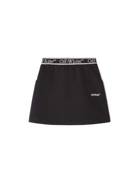 OFF WHITE Gonna Sportiva Bookish Con Banda Logata  OGCK001C99FLE003