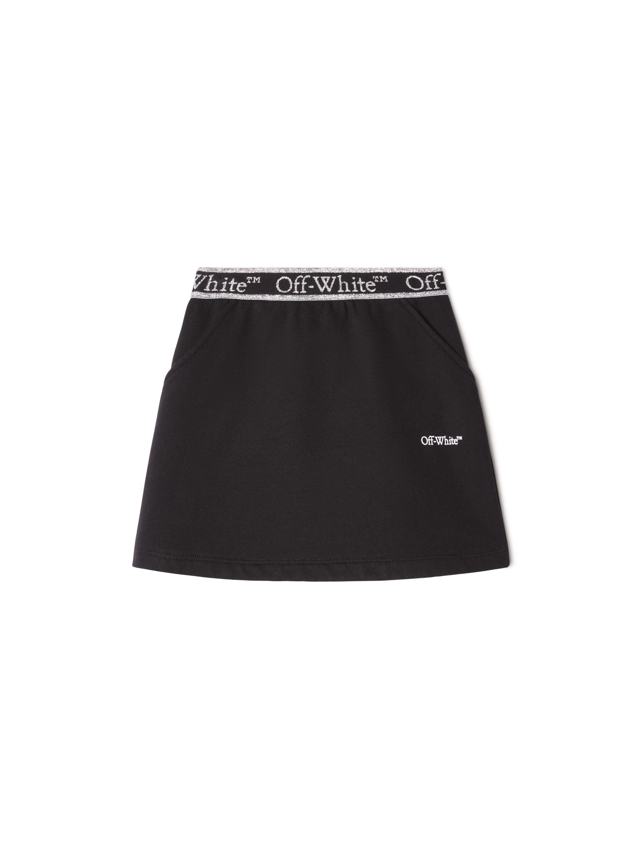 OFF WHITE Bookish Logo Band Sweat Skirt  OGCK001C99FLE003