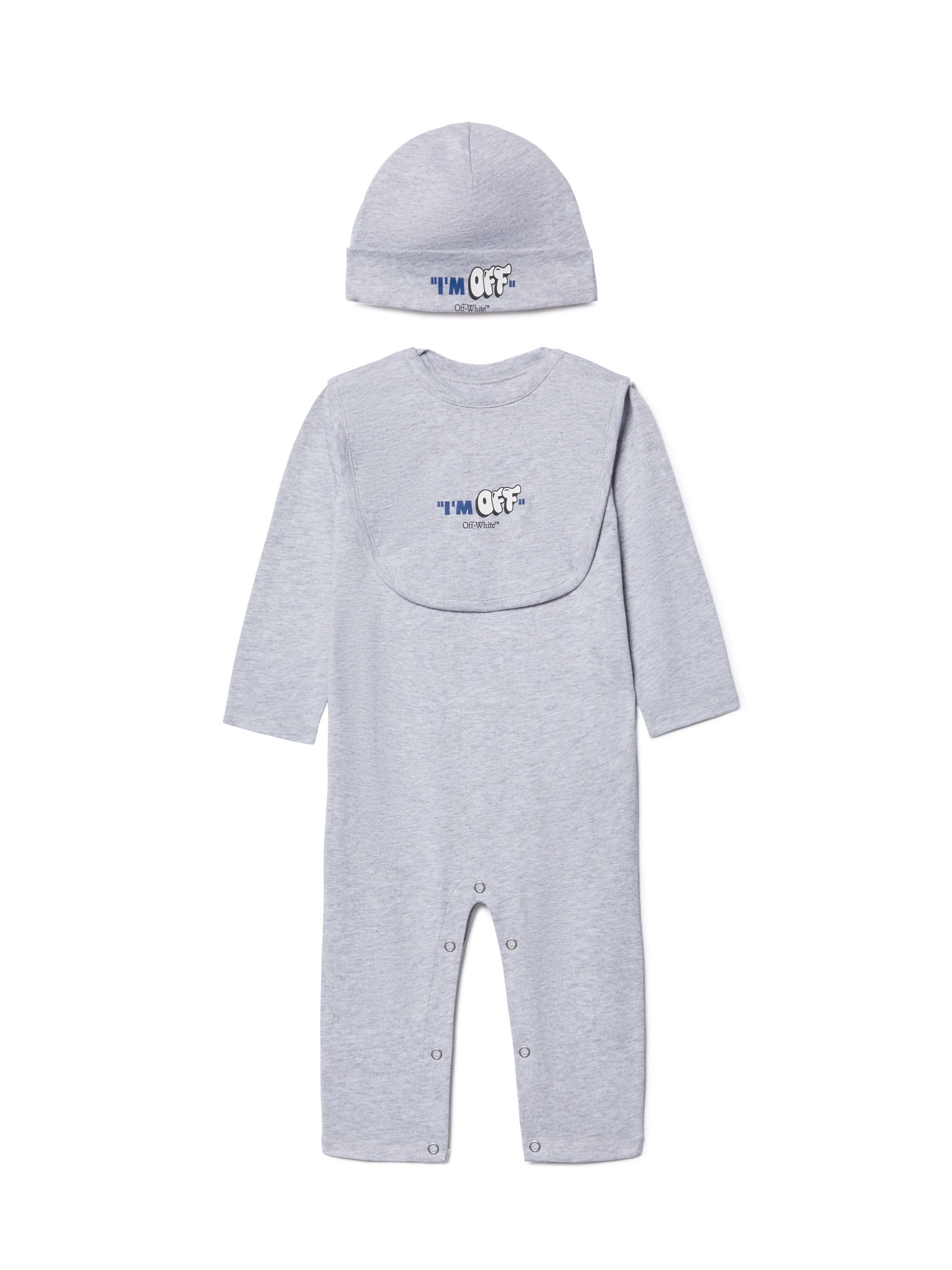 OFF WHITE 3-Teiliges Set Mit Logo GRAU OB2X001S25JER001