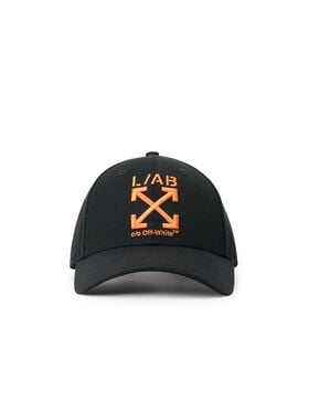 LAB L/AB Arrows Embroidered Baseball Cap BLACK/NEON ORANGE LAB7200168