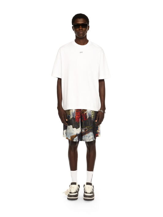 THINKMAN ARROW SKATE S/S TEE OFF WHITE THINKMAN ARROW SKATE S/S TEE WHITE - BLACK OMAA120F25JER008