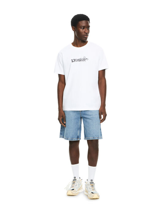 OFF WHITE Heraldic Arrow Slim T-shirt WHITE 44MAA027S26J007