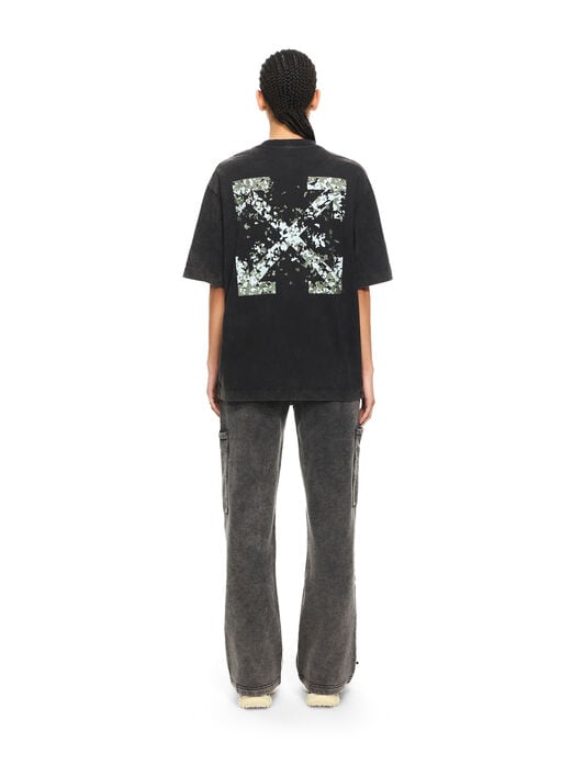 OFF WHITE Arrow Confetti Skate Tee Marble Black-White 2AA134S26JER001