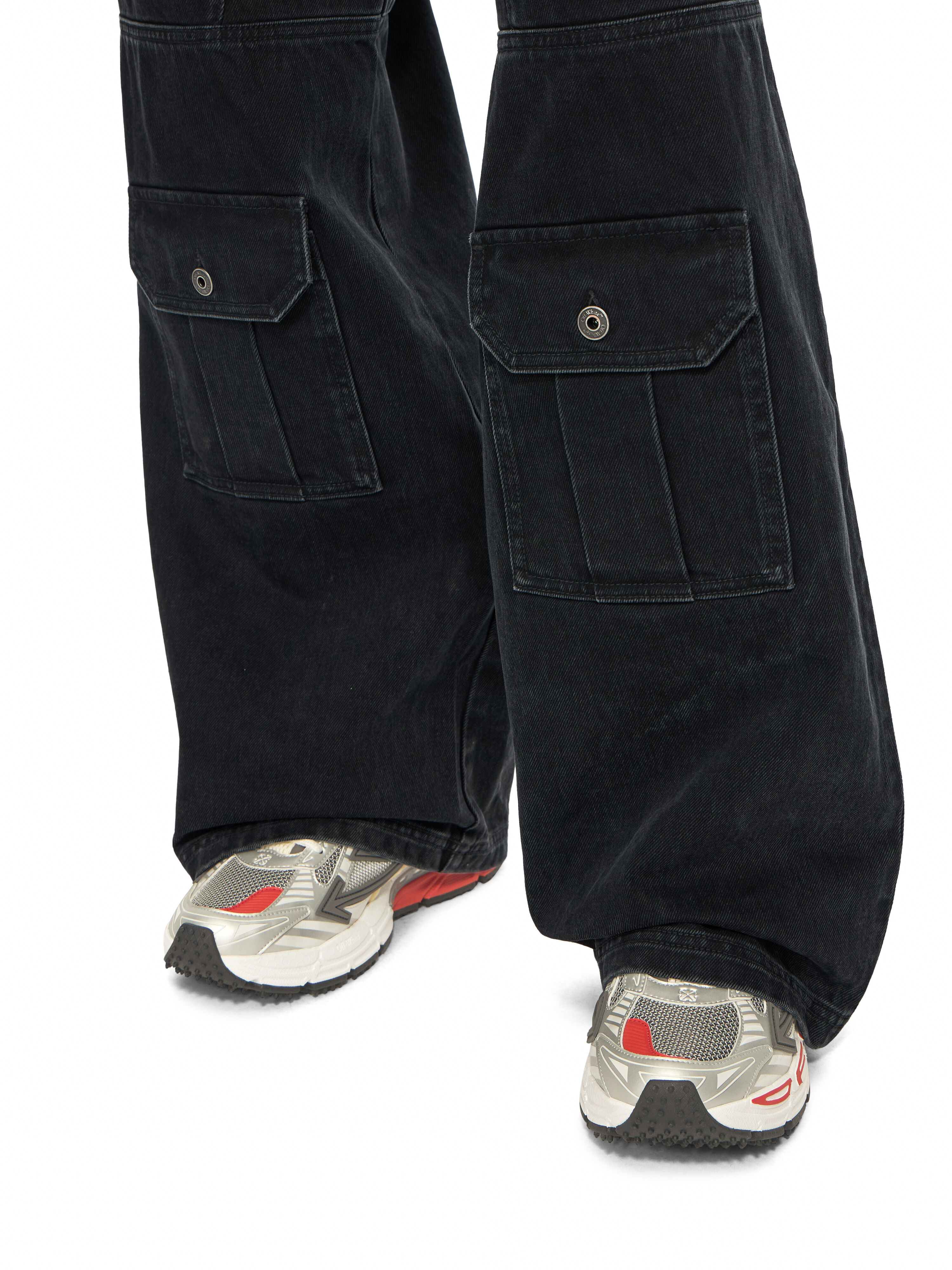Half Arrow Cargo Jeans OFF WHITE Half Arrow Cargo Jeans STONE RAW BLACK 44MYA19GF26D001
