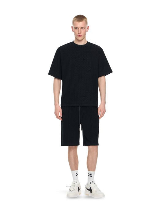 OFF WHITE Towel Terry Shorts BLACK 44MKB074F5001