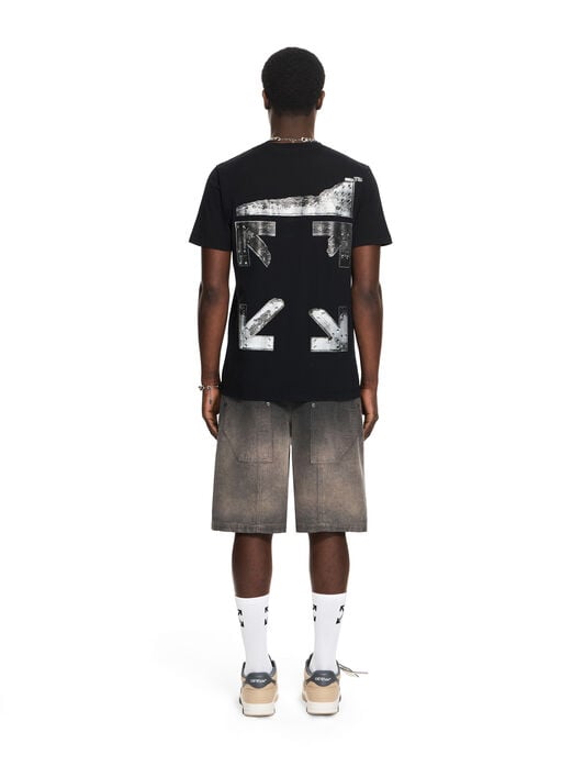 OFF WHITE Metal Arrow Slim T-shirt BLACK 44MAA027S26J001