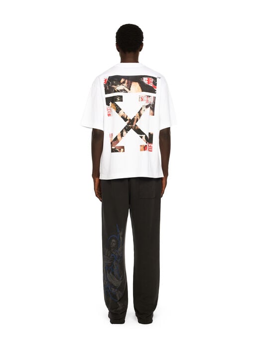 Paint Arrow Skate Logo Tee OFF WHITE Paint Arrow Skate Logo Tee WHITE - BLACK OMAA120F25JER00U