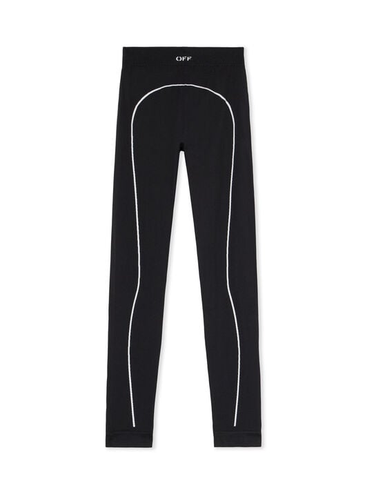 Off Stamp Seamless Leggings OFF WHITE Off Stamp Seamless Leggings BLACK - WHITE OWVV01EC99KNI001