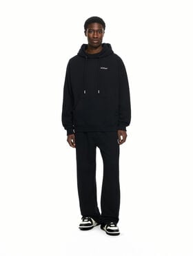 OFF WHITE Vanish Arrow Skate Hoodie BLACK-CHALK PINK 44MBB085G5F00P