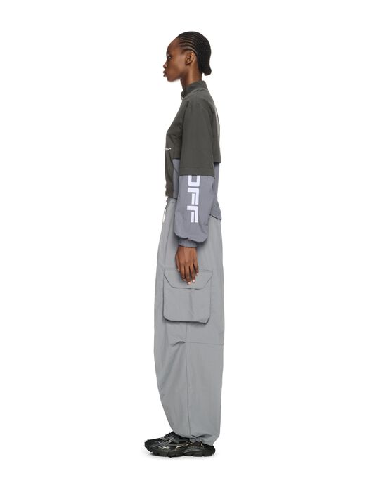 OFF WHITE Giacca Parachute Off Grigio Scuro VERDE OWVC004S25FAB001