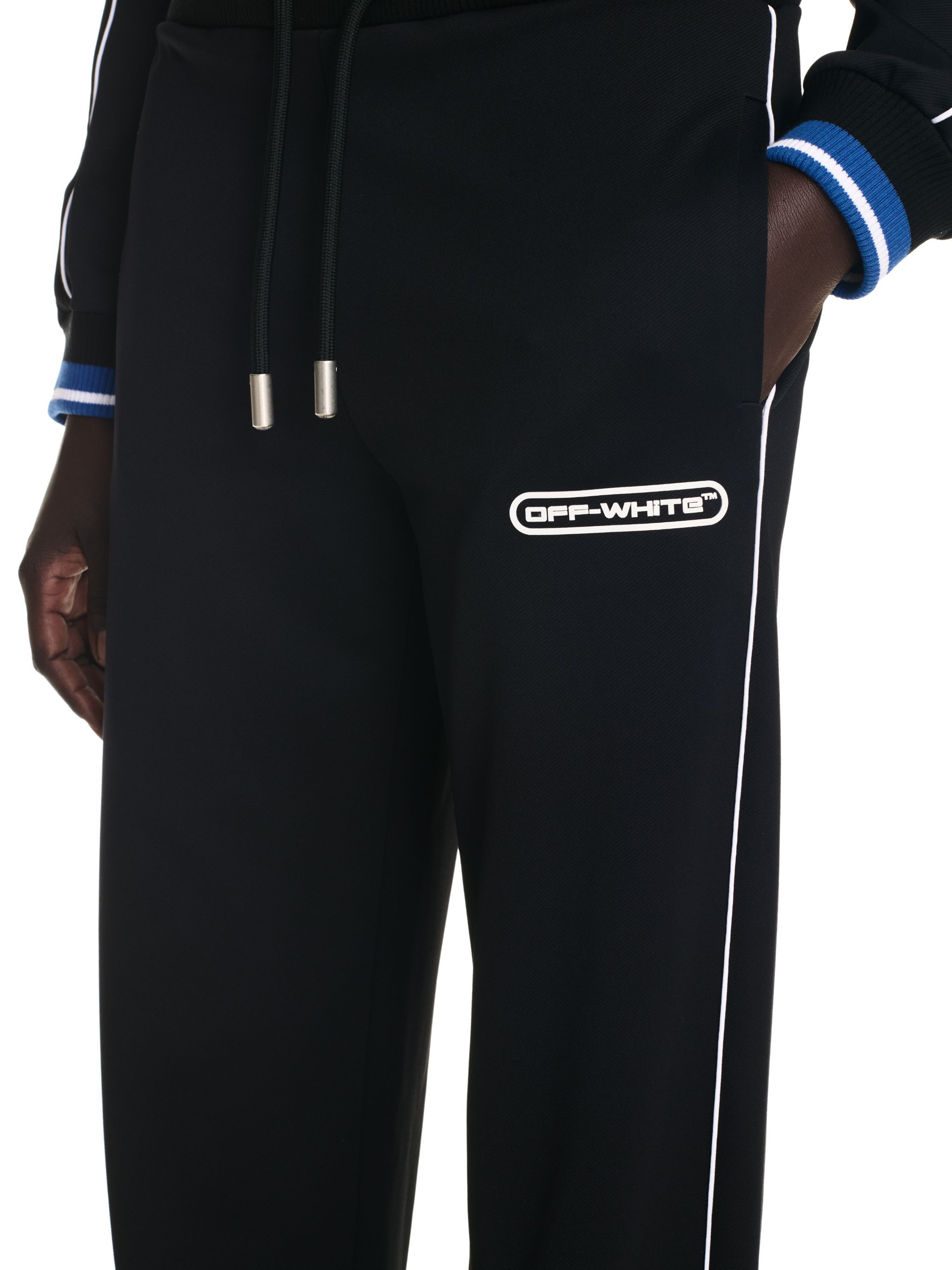 OFF WHITE 90S Logo Track Pants BLACK OWVI011F24FAB001