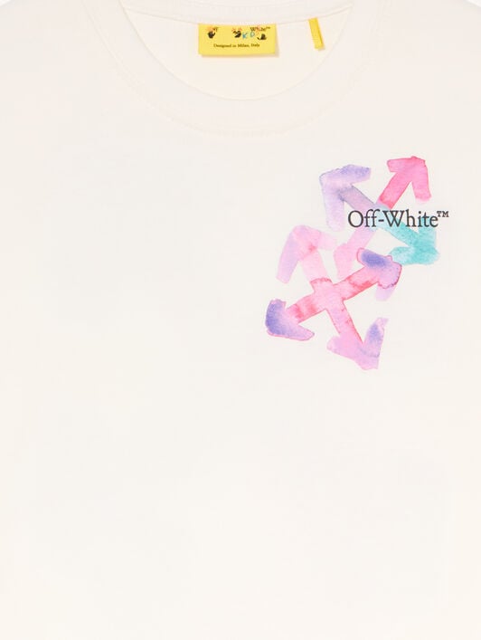 Arrow Watercolor Logo T-Shirt OFF WHITE Arrow Watercolor Logo T-Shirt WHITE - MULTICOLOR OGAA001F25JER003