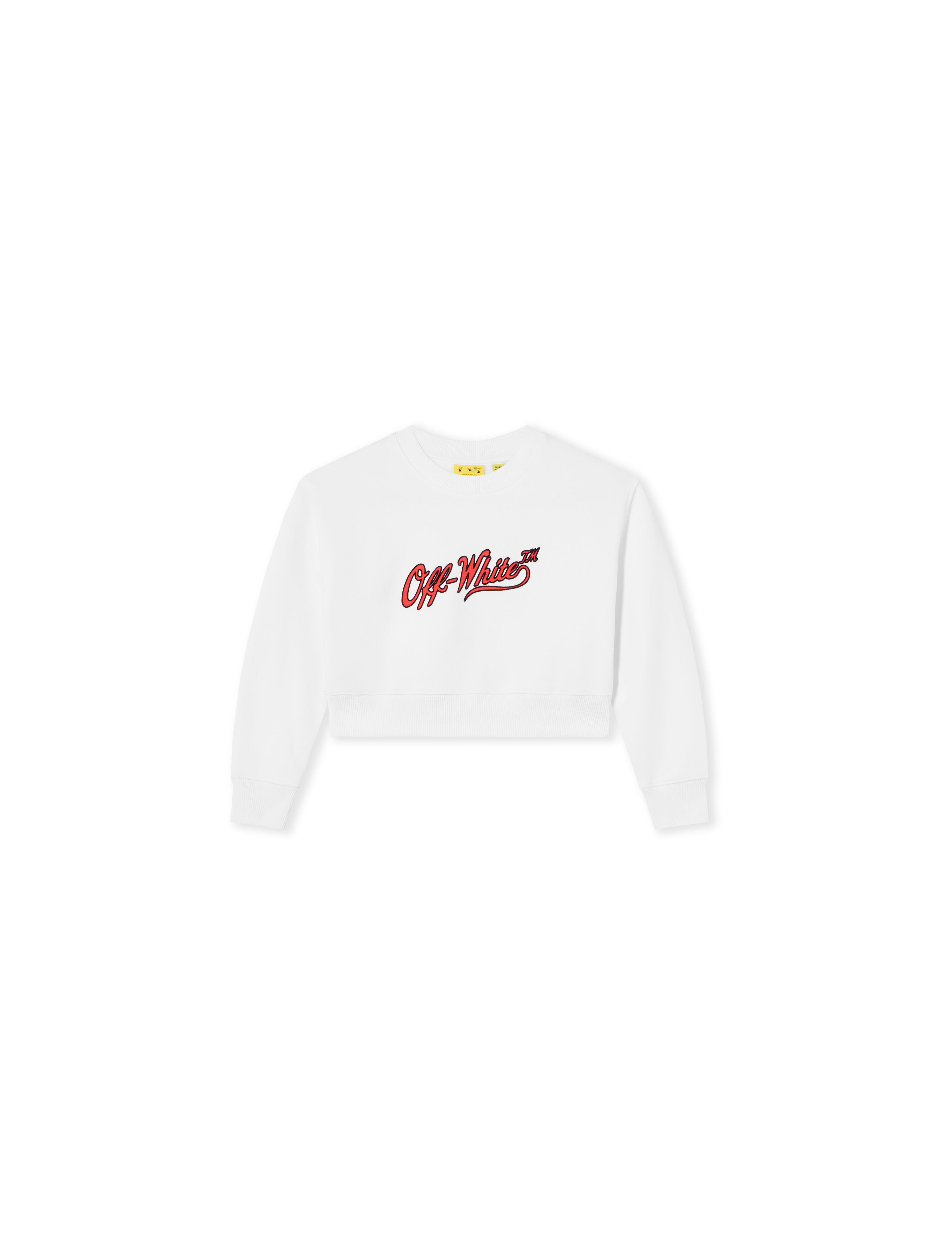 Vintage Logo Boxy Crewneck Sweatshirt OFF WHITE Vintage Logo Boxy Crewneck Sweatshirt WHITE 44GBA013F26F001