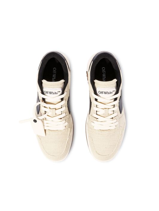 OFF WHITE Elfenbein/ Schwarze Slim Out Of Office Sneaker NEUTRAL OMIA243S25FAB001