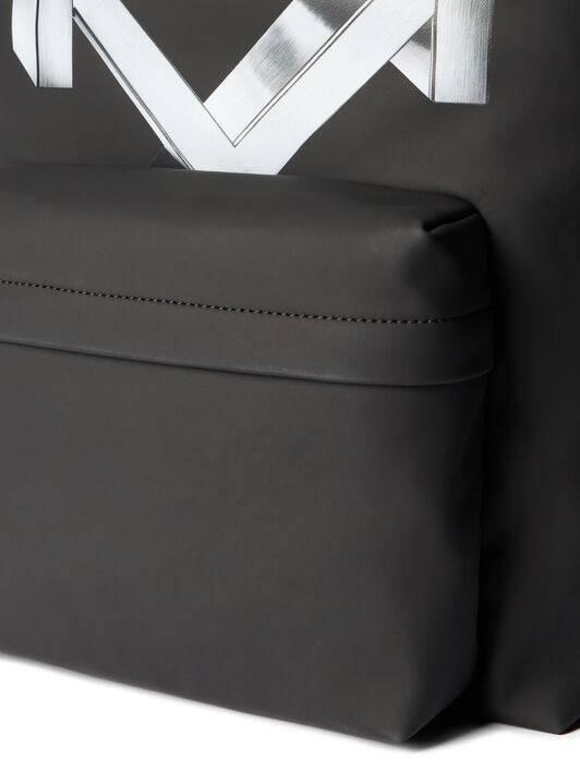 OFF WHITE Heritage Backpack Rubber 3D BLACK - SILVER OMNB123F25FAB005