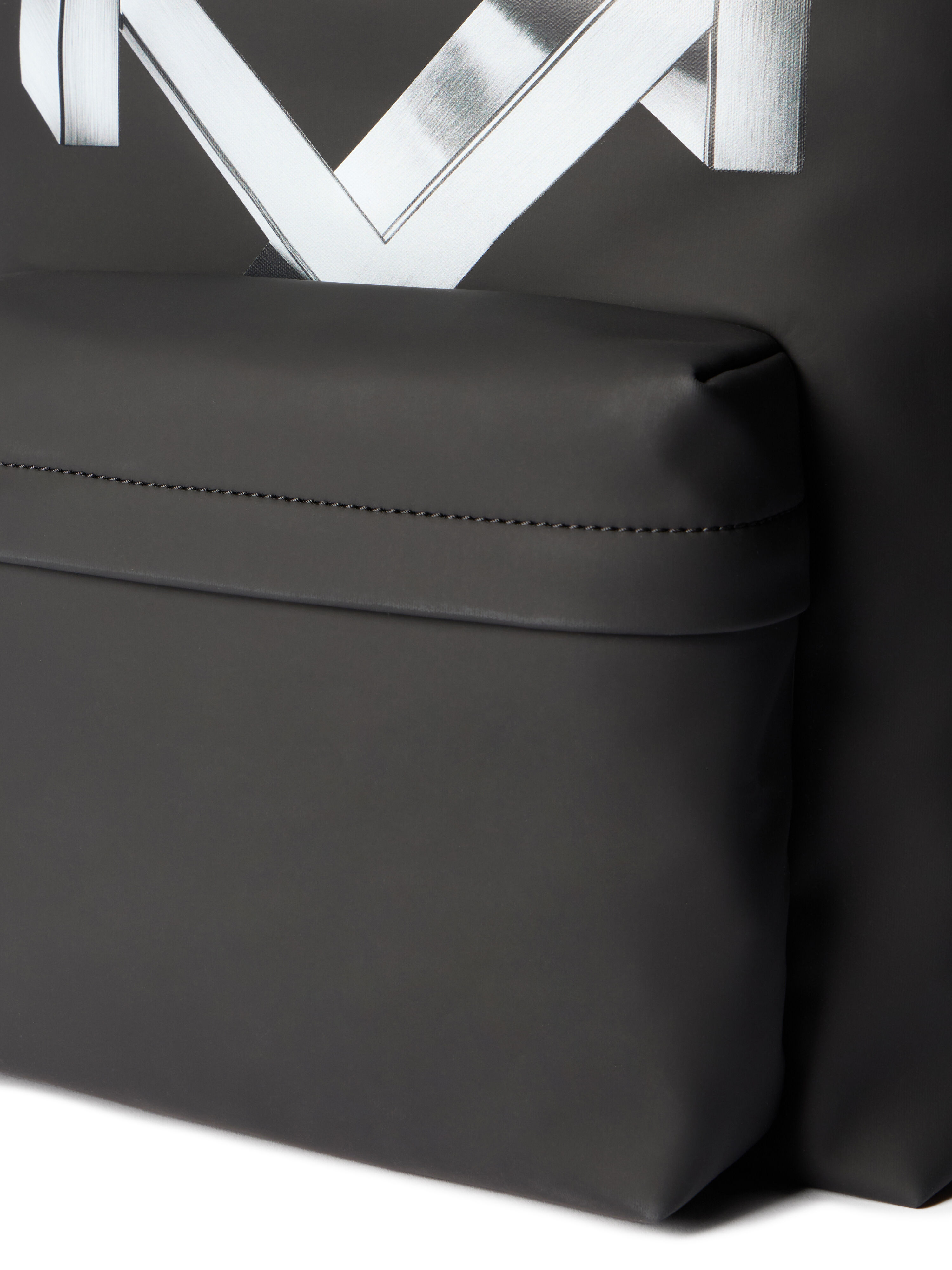 OFF WHITE Heritage Backpack Rubber 3D BLACK - SILVER OMNB123F25FAB005