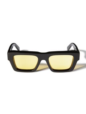 OFF WHITE Schwarz/Gelbe Oregon Sonnenbrille SCHWARZ OERI145S25PLA001