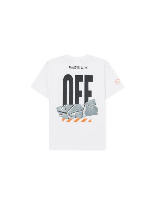 L/AB Off Active Duct Tape T-Shirt LAB L/AB Off Active Duct Tape T-Shirt White 25OLFJB11F
