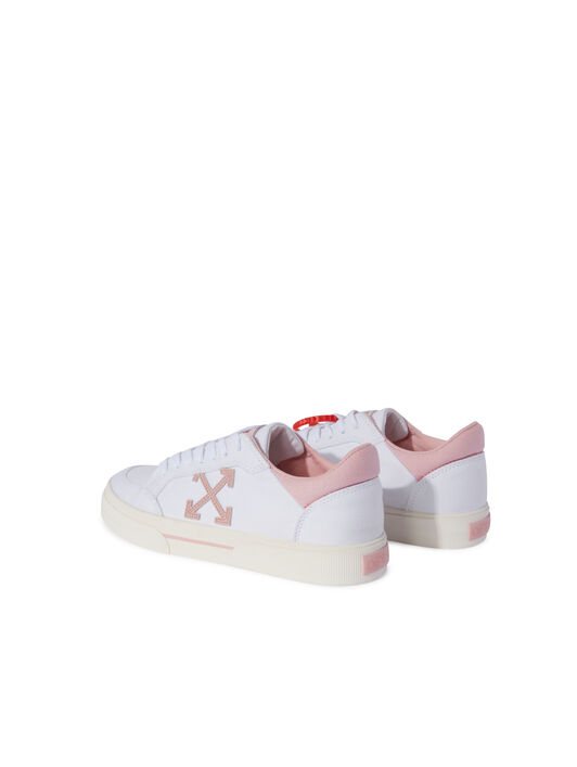 OFF WHITE Sneakers Basse Vulcanized In Tela Bianco/Rosa  OWIA288S25FAB001
