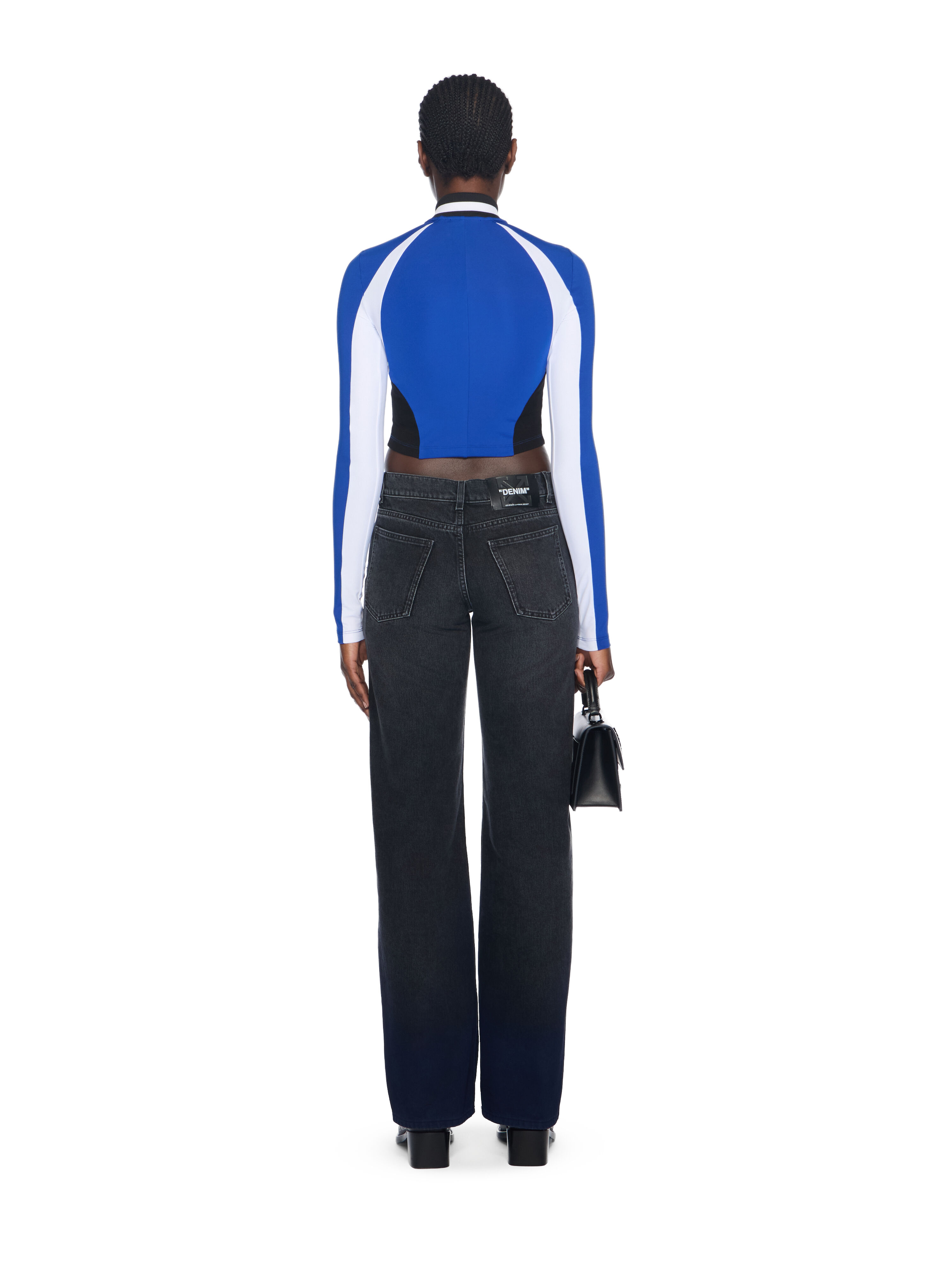 Tech Jer Serena Long-Sleeve Top OFF WHITE Tech Jer Serena Long-Sleeve Top ELECTRIC BLUE-WHITE OWAD27BF25JER001