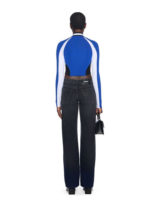 Tech Jer Serena Long-Sleeve Top OFF WHITE Tech Jer Serena Long-Sleeve Top ELECTRIC BLUE-WHITE OWAD27BF25JER001