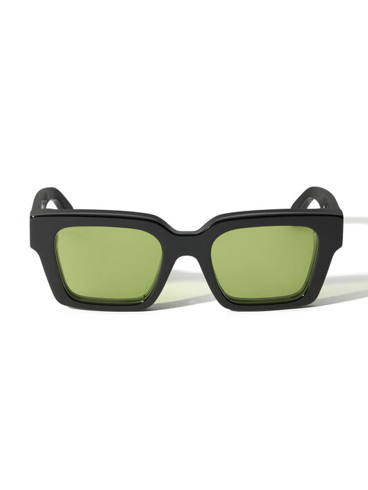 OFF WHITE Virgil  L Light Green Lens Sunglasses Shiny silver OW1022105053