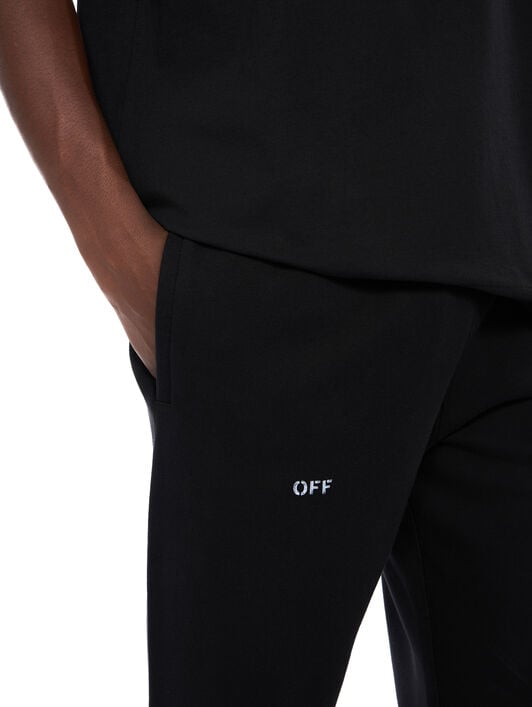 Stencil Arrow Sweatpants OFF WHITE Stencil Arrow Sweatpants BLACK - CLOUDY OMCH057F25FLE003