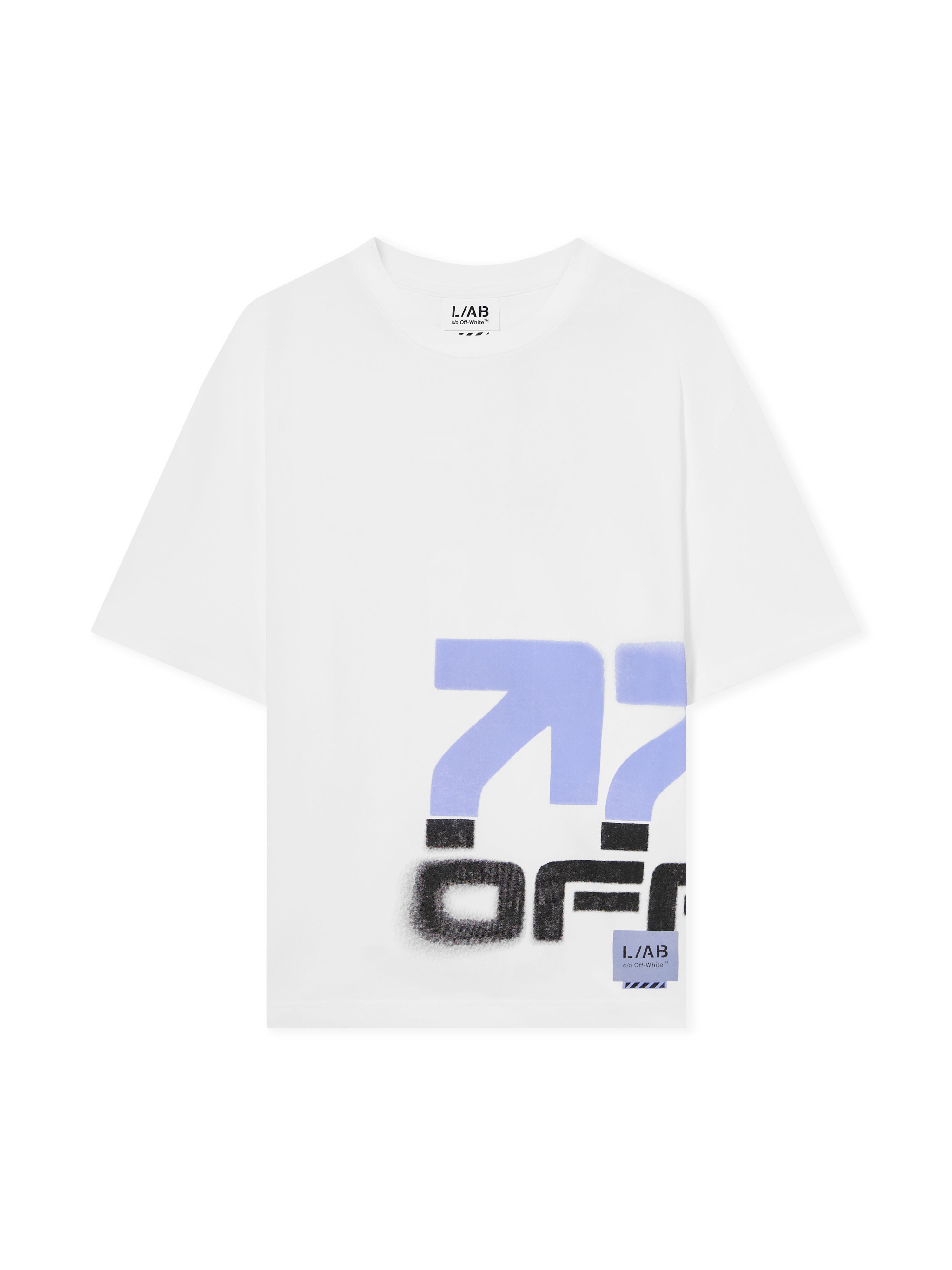 L/AB Off Stacked T-Shirt LAB L/AB Off Stacked T-Shirt WHITE 44LABF26T078