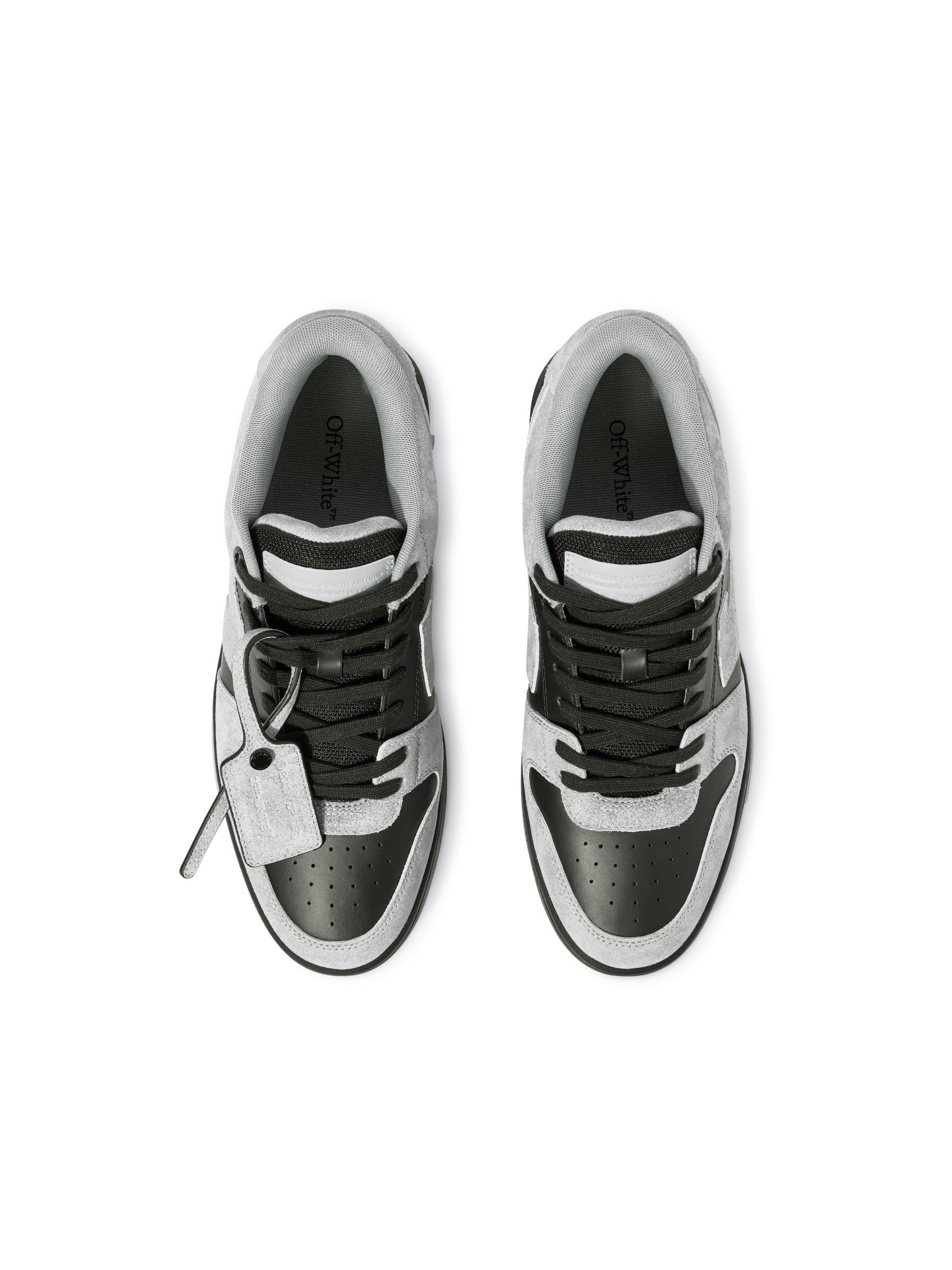 OFF WHITE Grau/Schwarze Out Of Office Wildleder-Sneaker SCHWARZ OMIA189S25LEA007