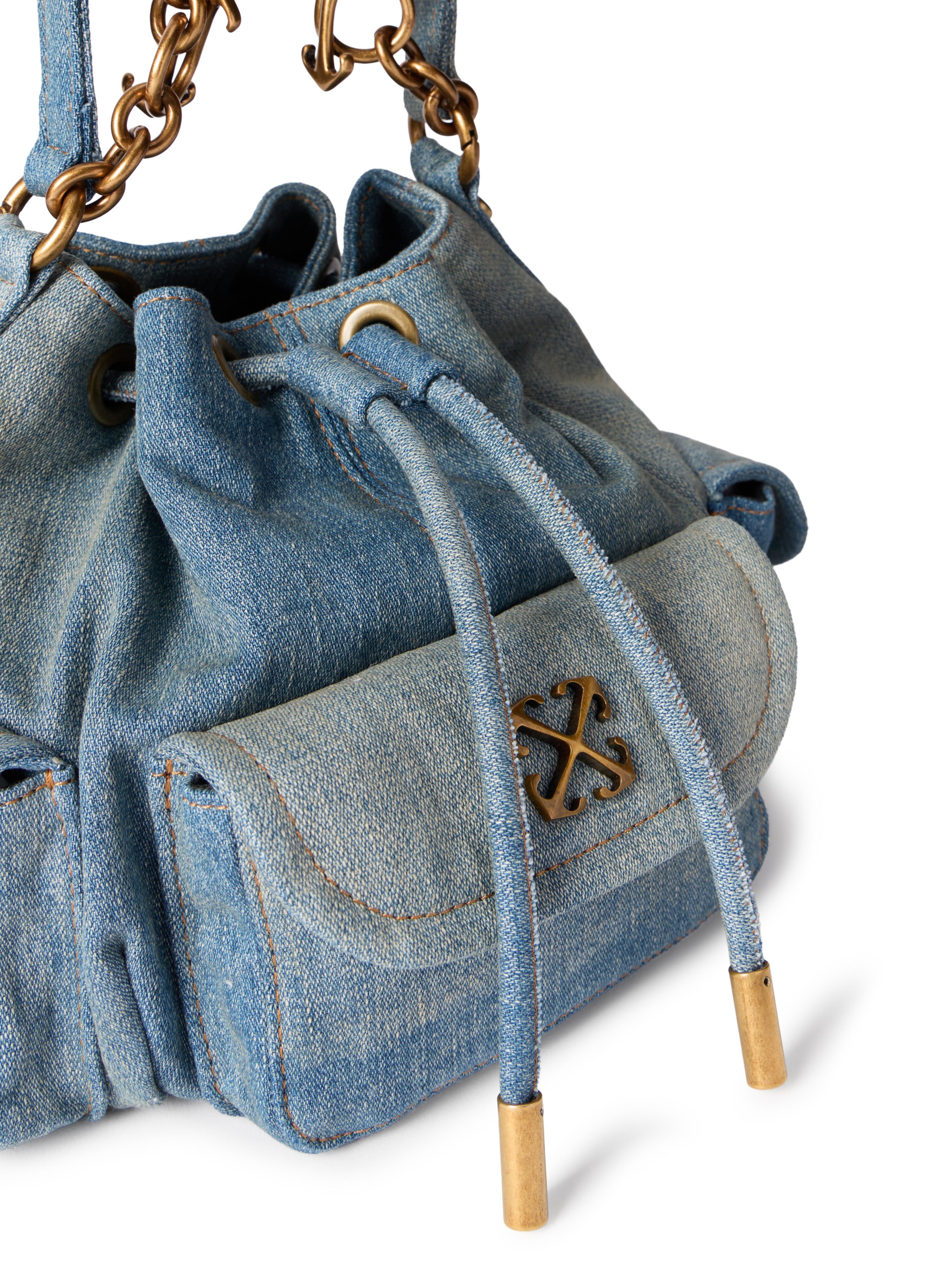Dumbo.B Denim Bucket Bag OFF WHITE Dumbo.B Denim Bucket Bag DIRTY BLUE - NO COLOR OWMY002F25DEN001