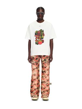 OFF WHITE White Nana Arrow T-Shirt GREEN OMAA027T25JER00U