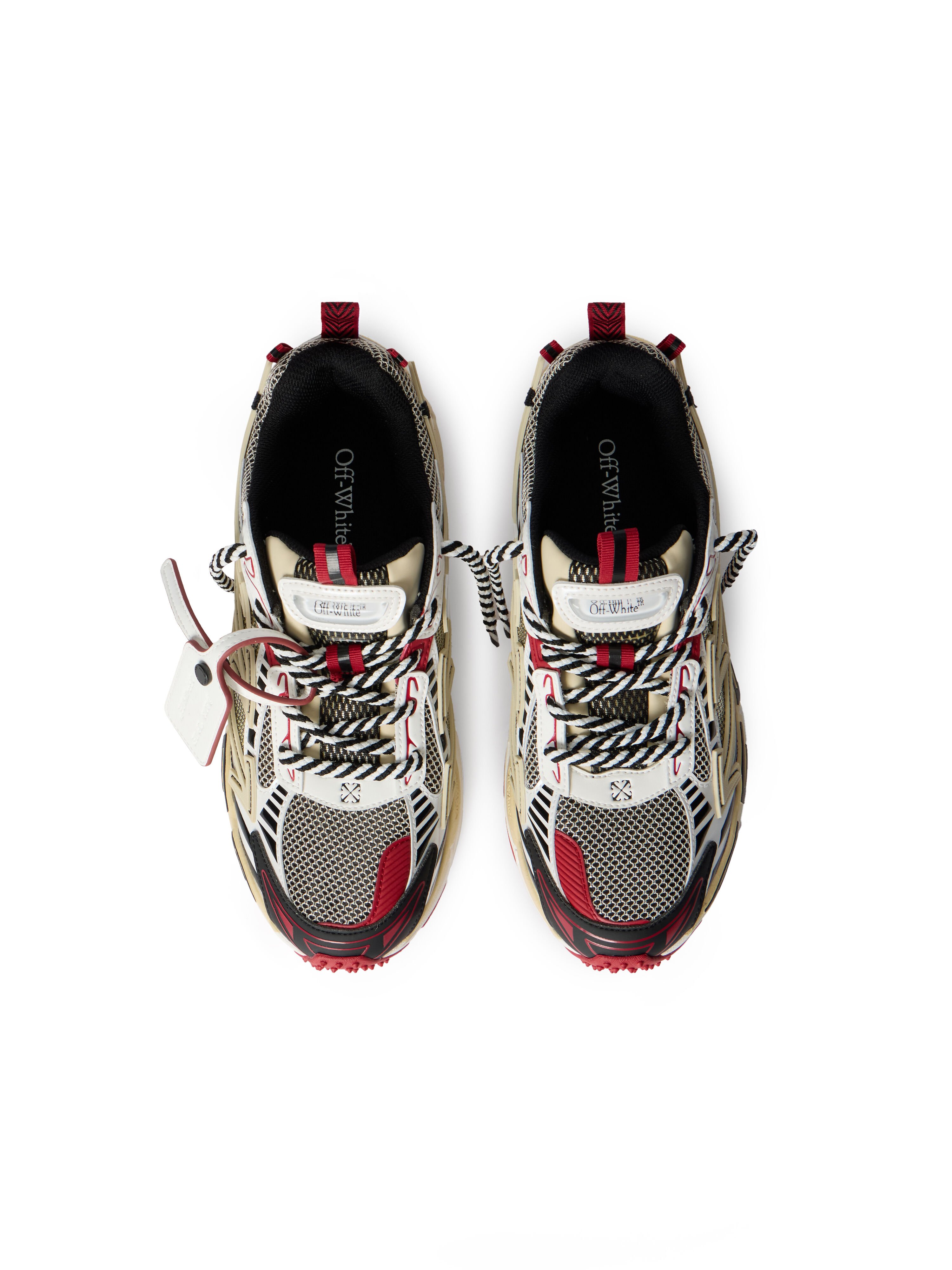 OFF WHITE Be Right Back Sneakers SAND- RED OWIA289F25FAB005