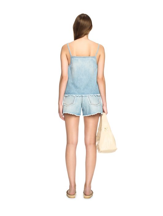 OFF WHITE Helle Blaue Denim Shorts BLAU OWYC019S25DEN001