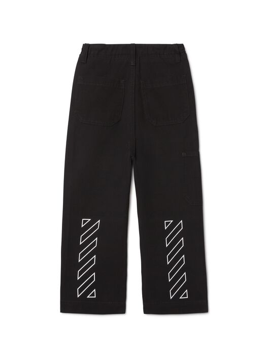 OFF WHITE schwarze hose mit "off" logo SCHWARZ OBCA007F24FAB001
