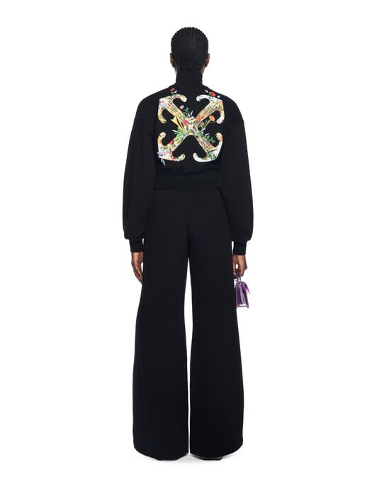 Arrow Glass Flower Crop Jacket OFF WHITE Arrow Glass Flower Crop Jacket BLACK - WHITE OWBE006F25FLE002