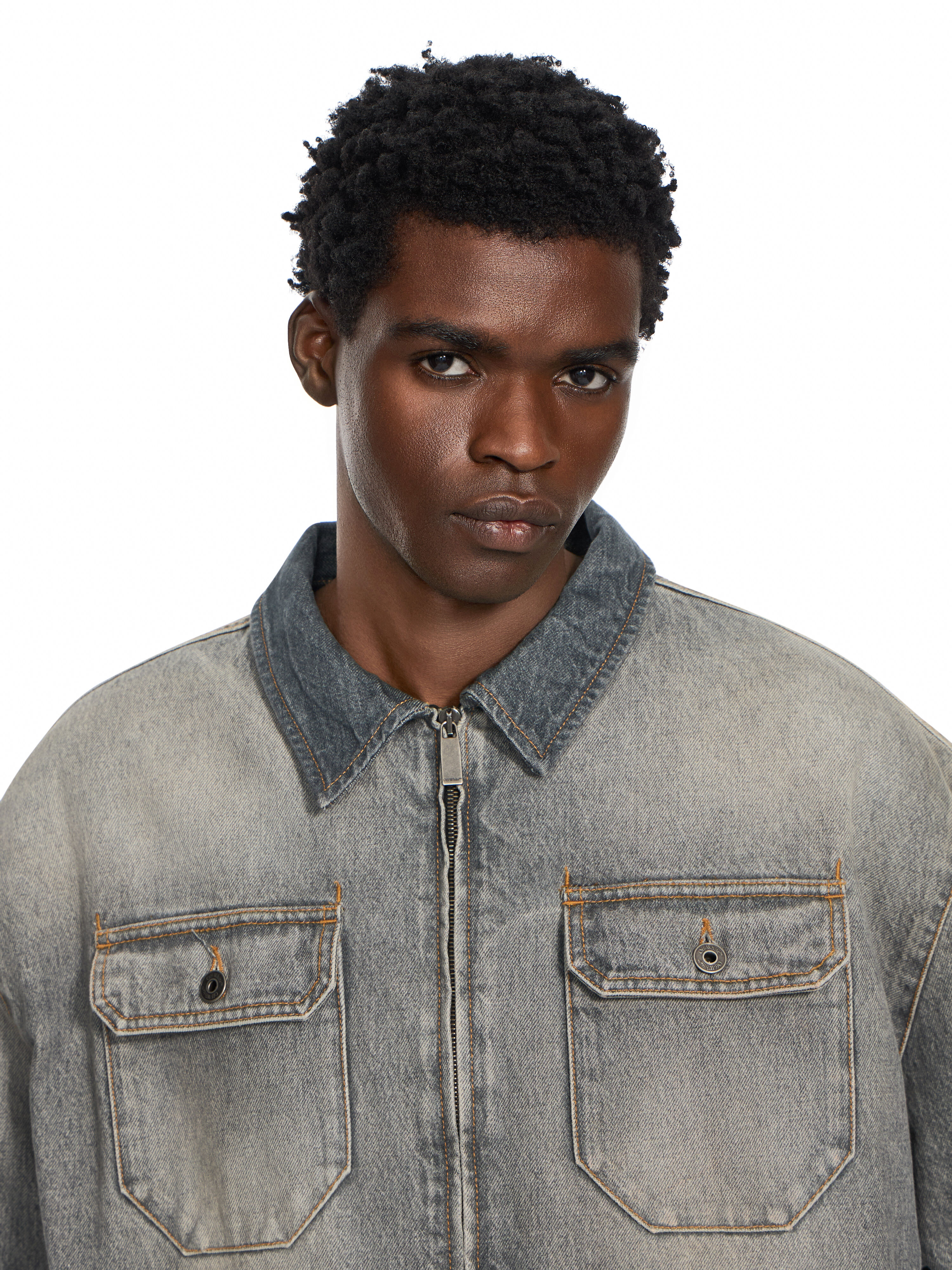 Bookish Workwear Denim Overshirt OFF WHITE Bookish Workwear Denim Overshirt SUN FADED GREY 44MYD05WF26D001