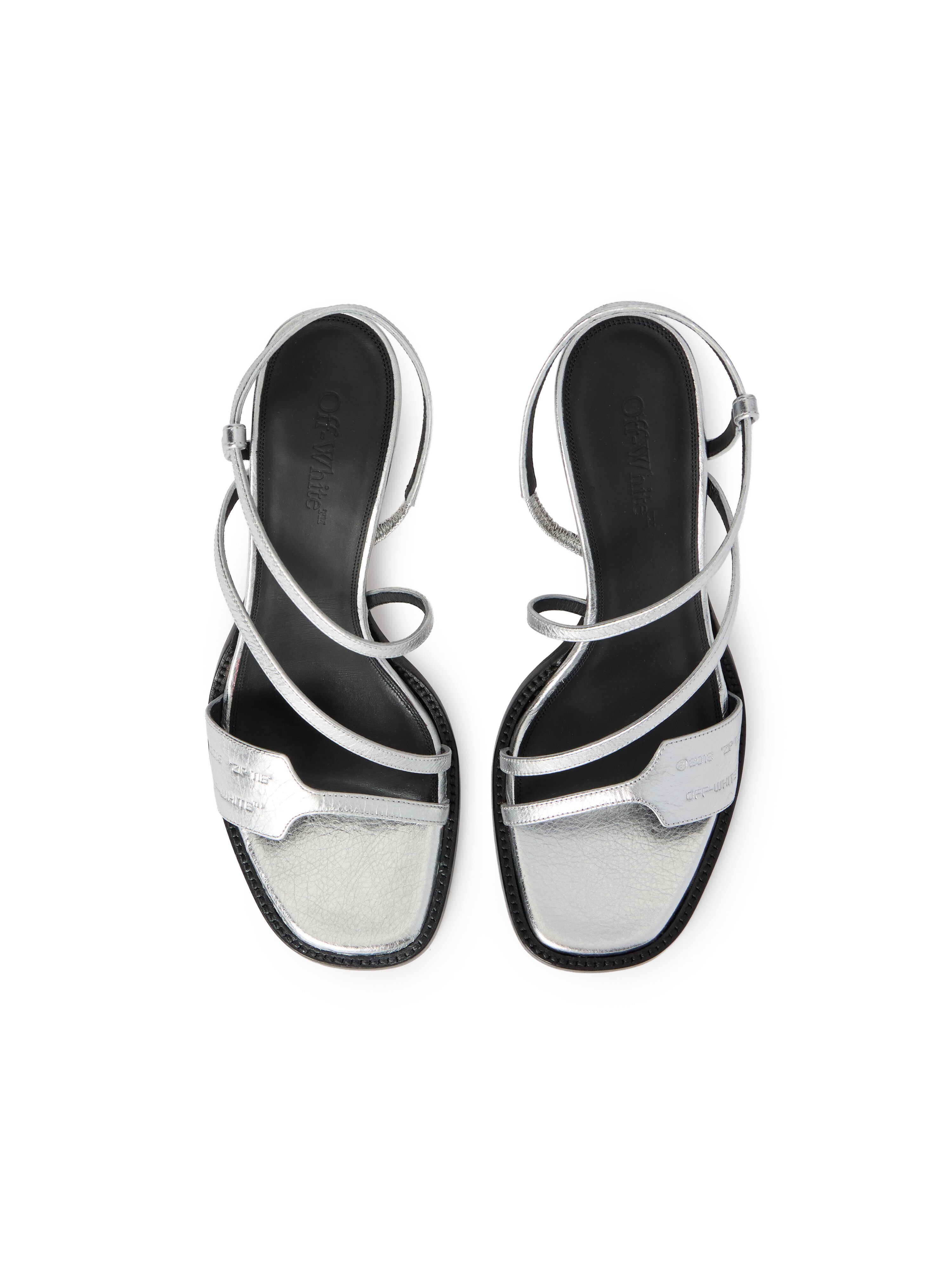 OFF WHITE Zip Tie Loop Sandals SILVER - SILVER OWIH003F25LEA001