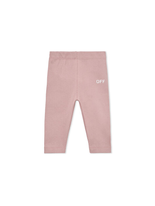 OFF WHITE Off Stamp Rib Legging PALE MAUVE 44GX3001S26J001