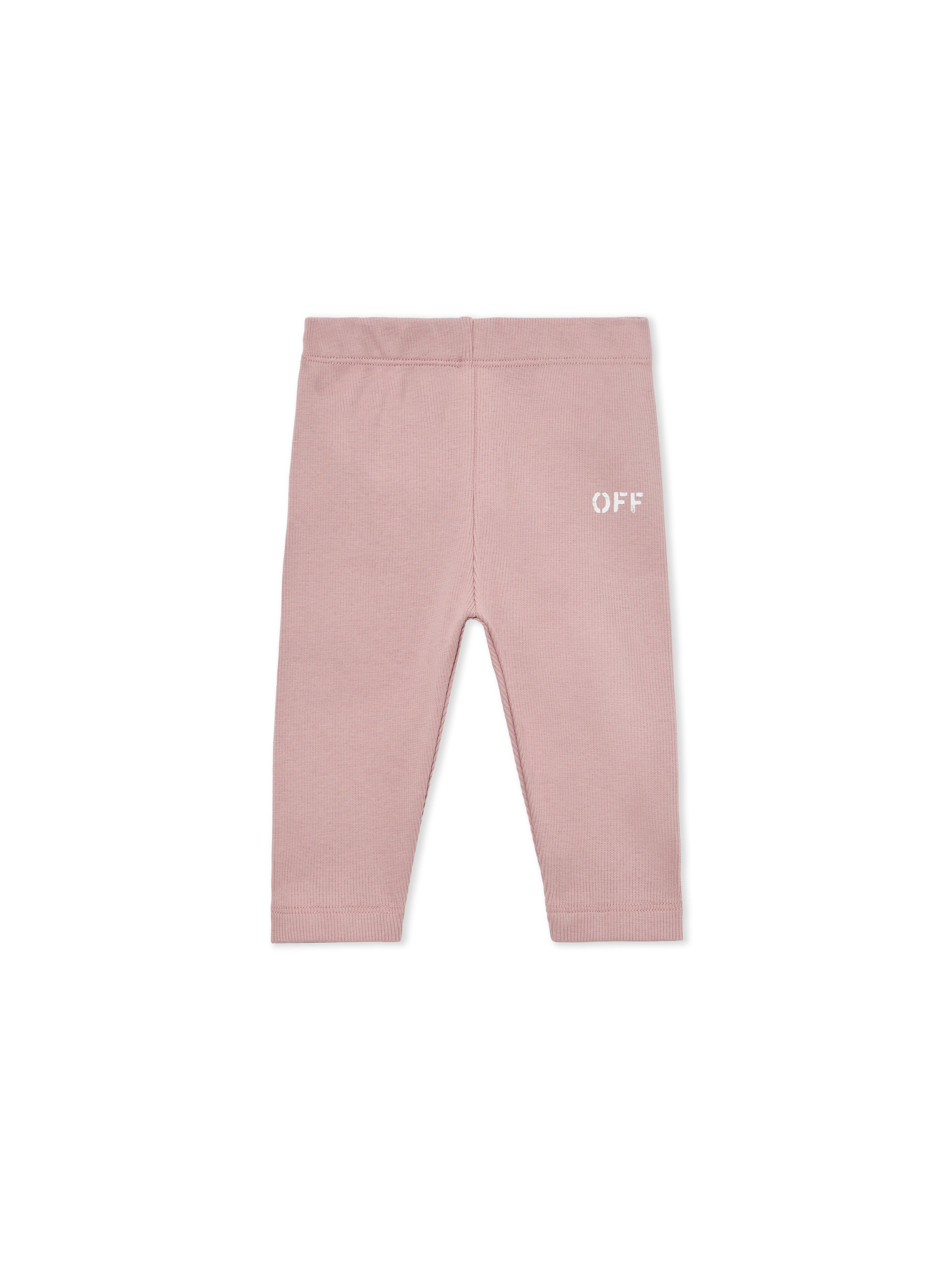 OFF WHITE Off Stamp Rib Legging PALE MAUVE 44GX3001S26J001