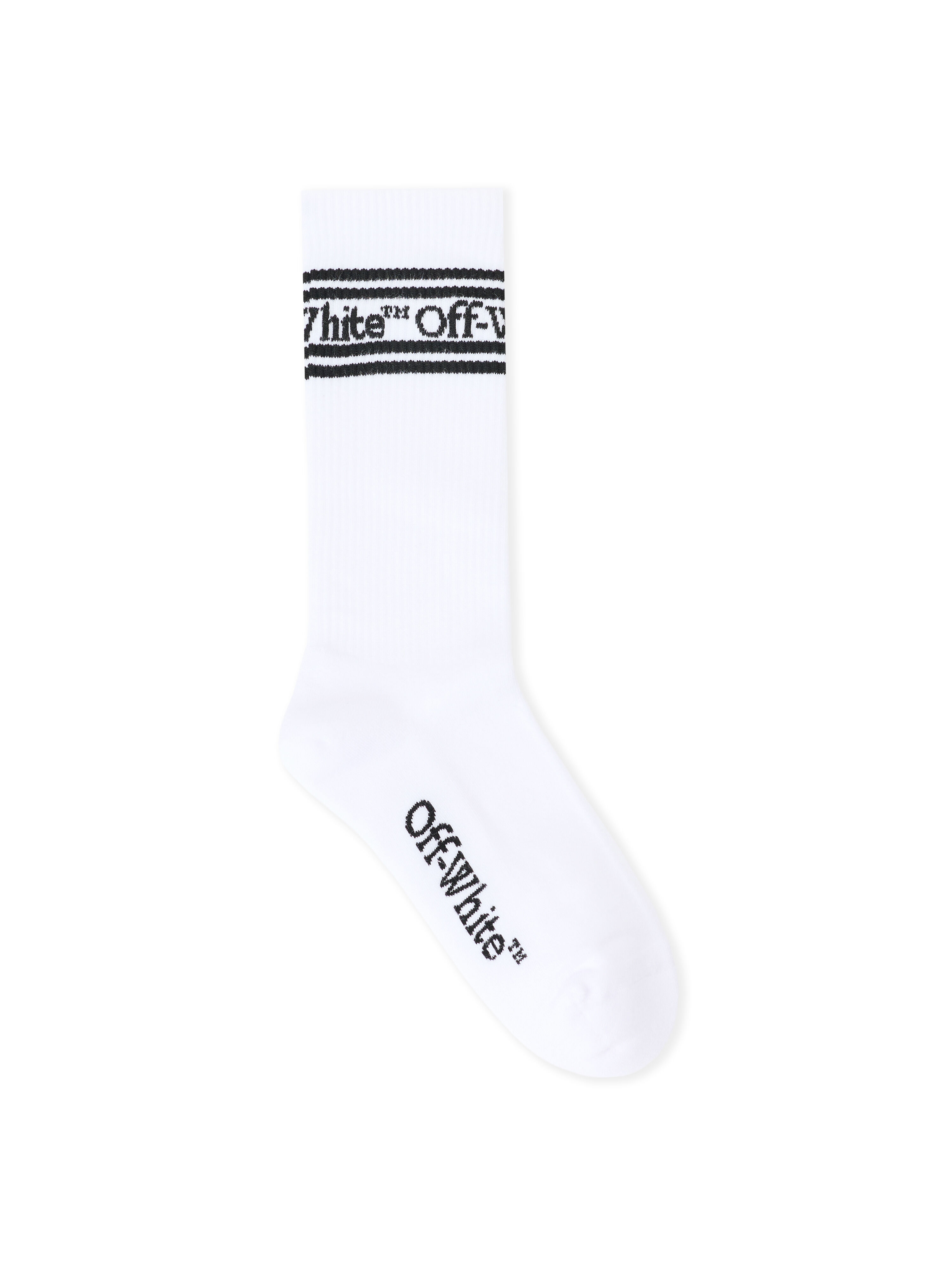Stripes Bookish Socks OFF WHITE Stripes Bookish Socks WHITE/BLACK OW7100091