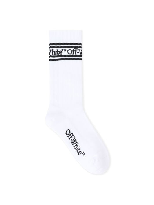 Stripes Bookish Socks OFF WHITE Stripes Bookish Socks WHITE/BLACK OW7100091