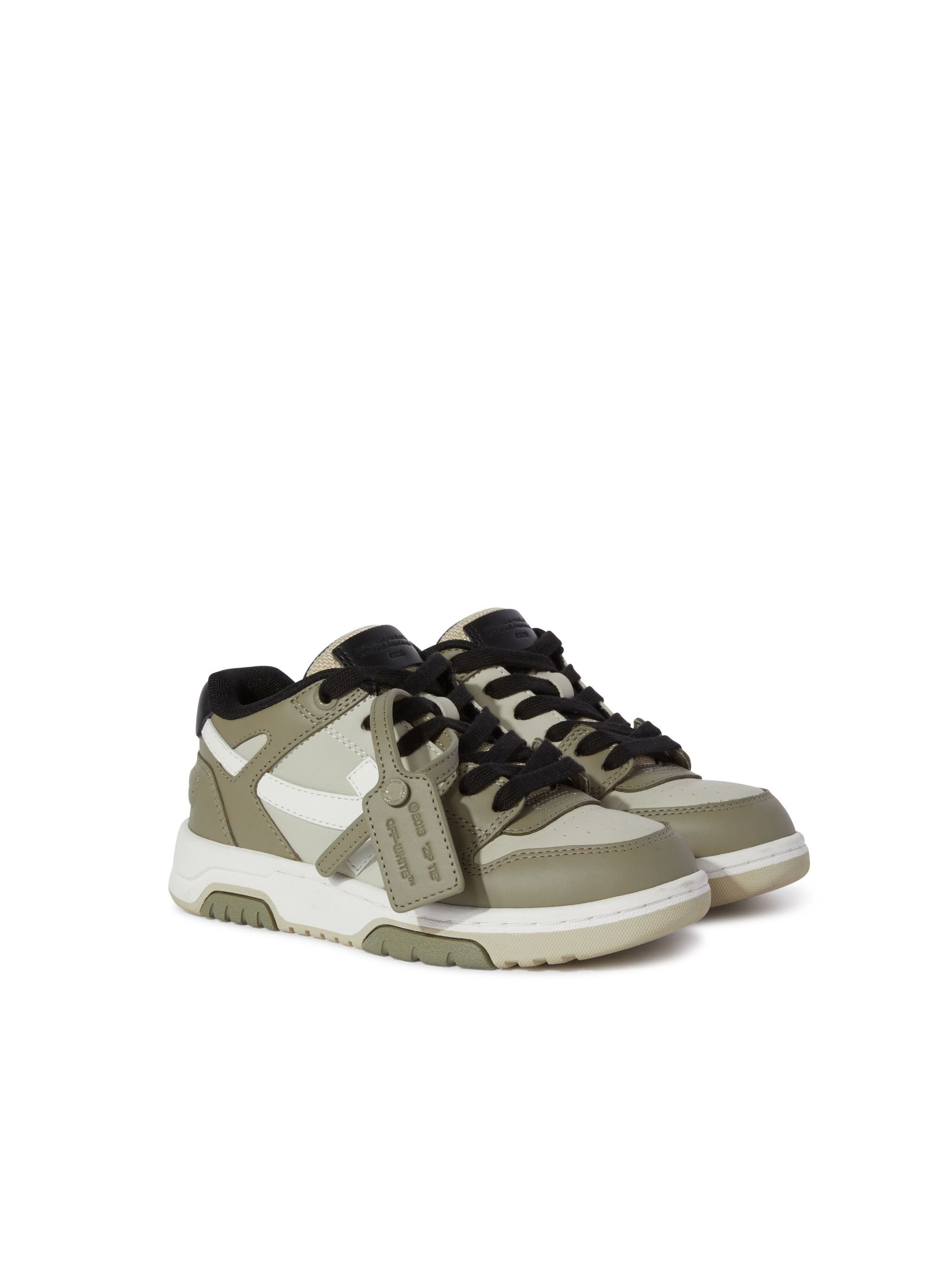 OFF WHITE Out Of Office Olive Green/Light Brown GREEN OBIA011S25LEA001