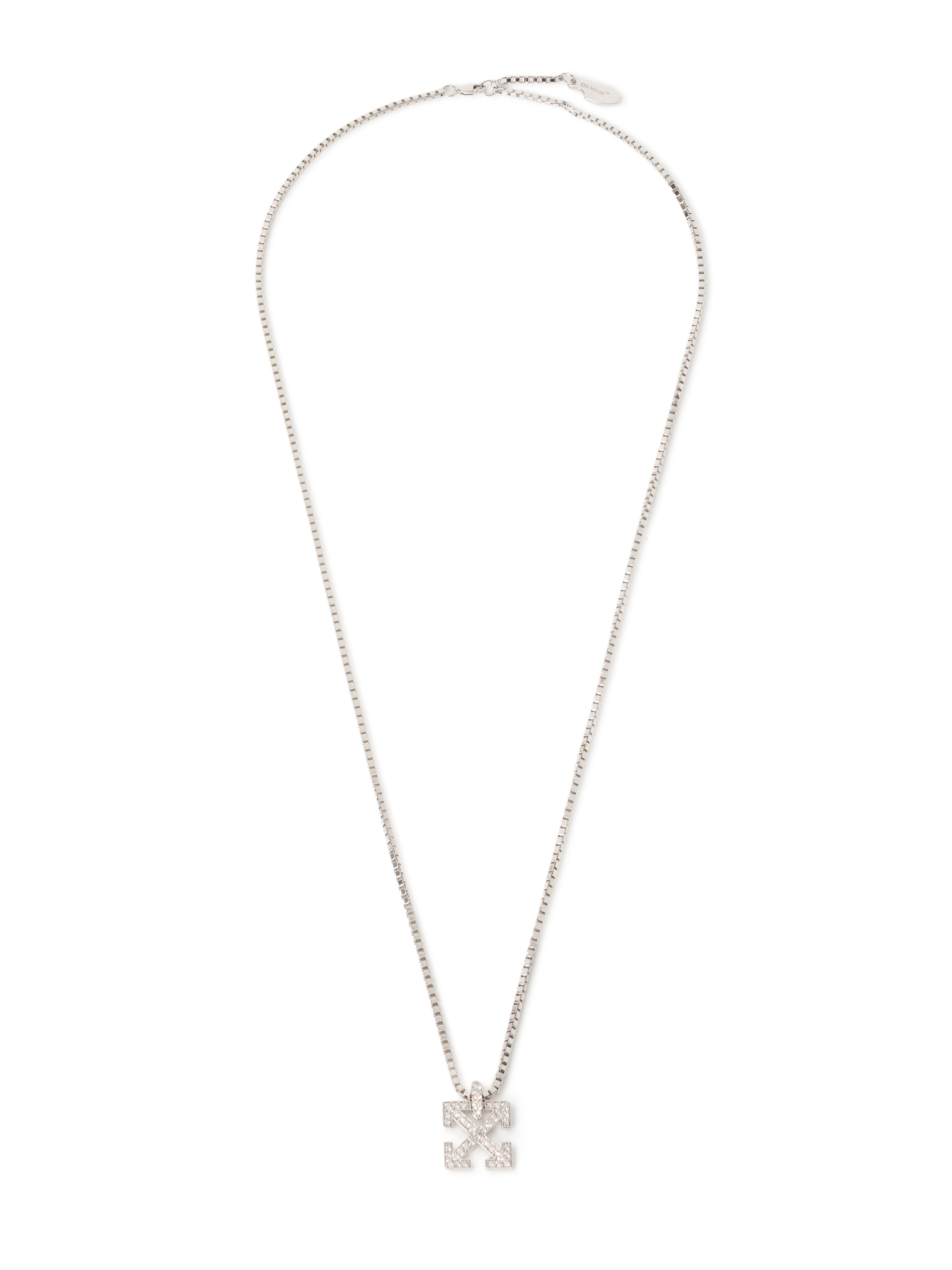 Arrow Diamond Pendant Necklace OFF WHITE Arrow Diamond Pendant Necklace STERLING SILVER C06566