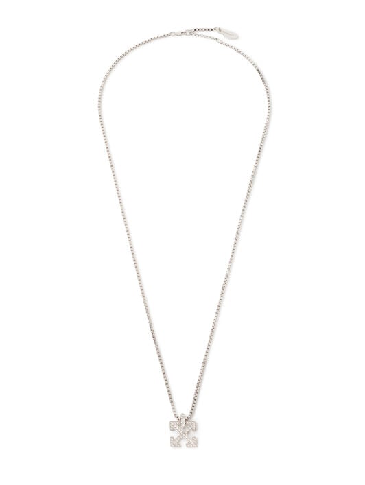 Arrow Diamond Pendant Necklace OFF WHITE Arrow Diamond Pendant Necklace STERLING SILVER C06566