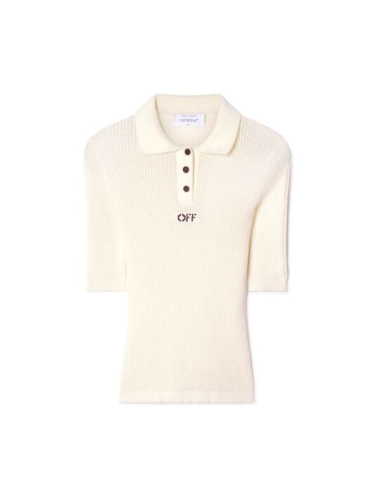 Off Net S/S Polo OFF WHITE Off Net S/S Polo NEUTRALS OWHV001F24KNI001
