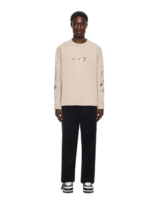 Spices Arrow Regular Long Sleeve T-Shirt OFF WHITE Spices Arrow Regular Long Sleeve T-Shirt STRING 44MAB09IF26J007