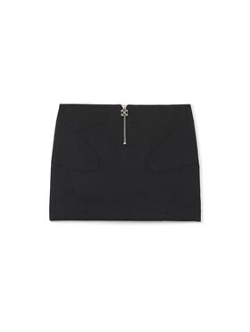 OFF WHITE Zip Up Skirt Black-No Color 2CU01NS26FAB002