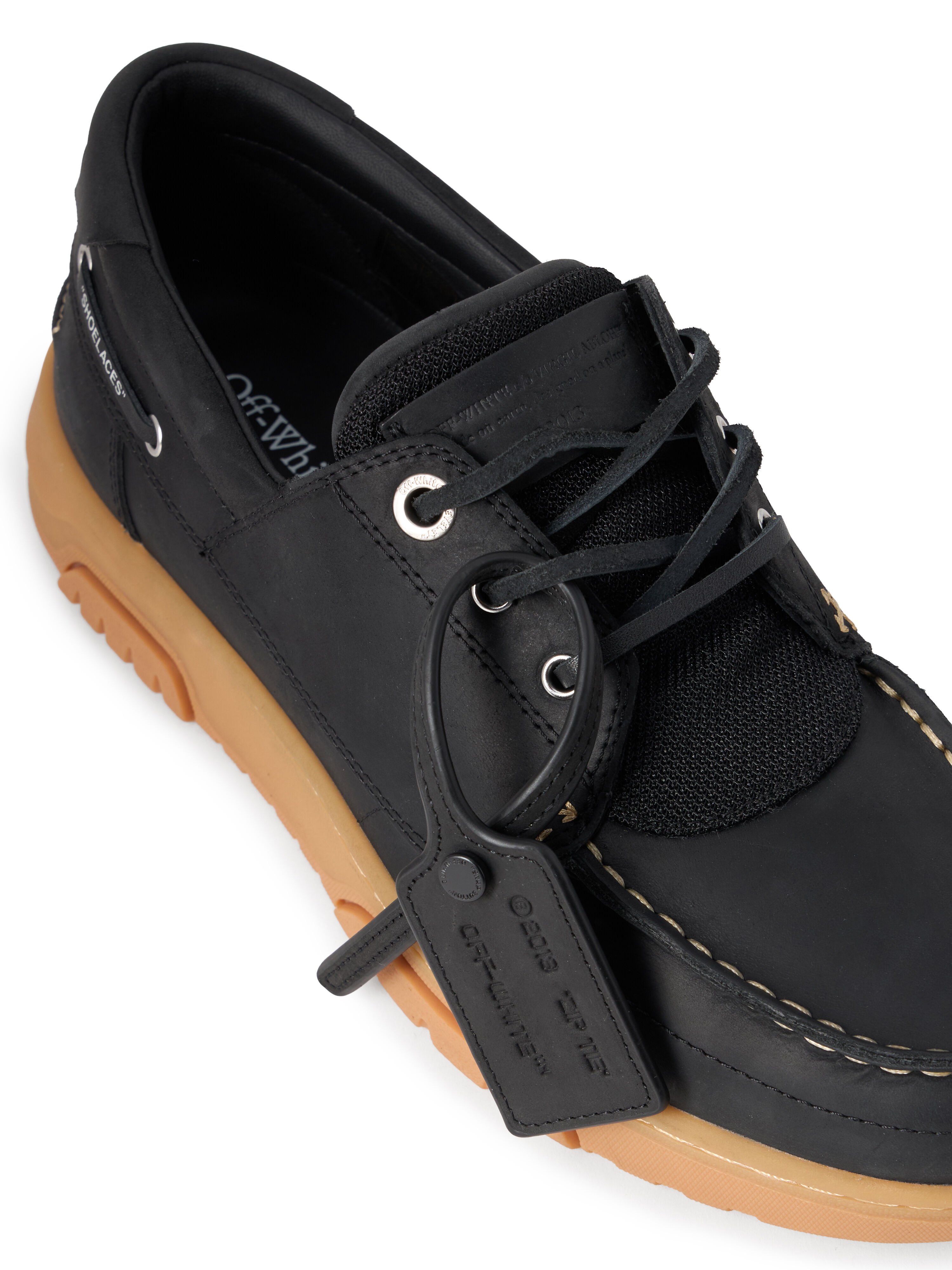 OFF WHITE SnOOOafer Sneakers BLACK - BEIGE OMIY001F25LEA001