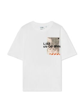 LAB L/AB Camouflage T-Shirt WHITE 44LABF26T075